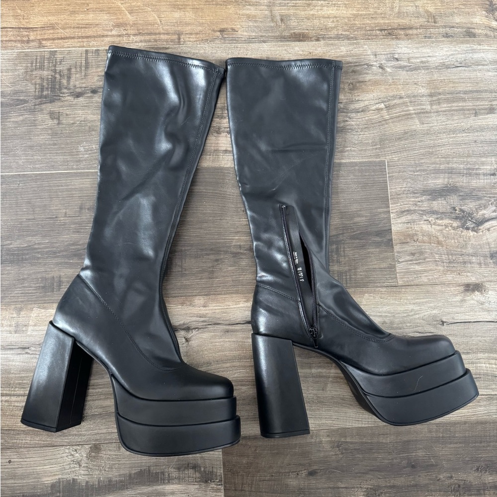 Call It Spring Black Platform Boots